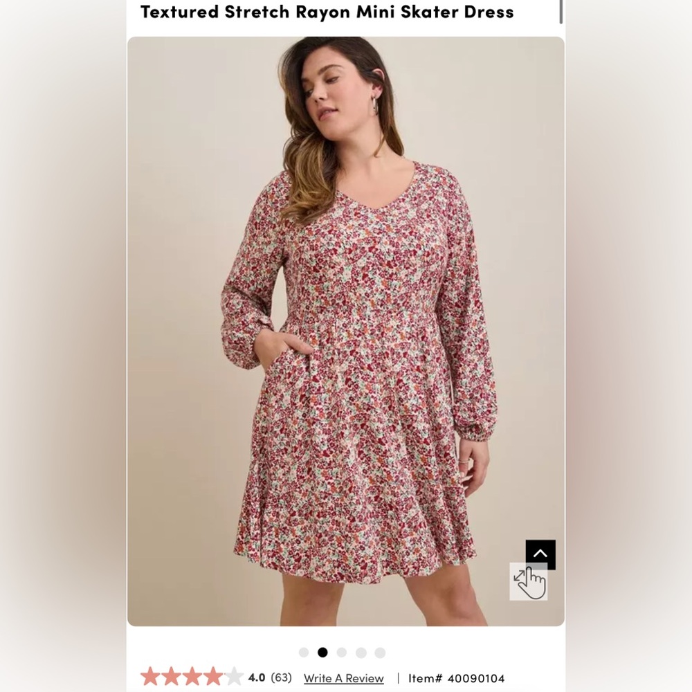 Textured Stretch Rayon Mini Skater Dress